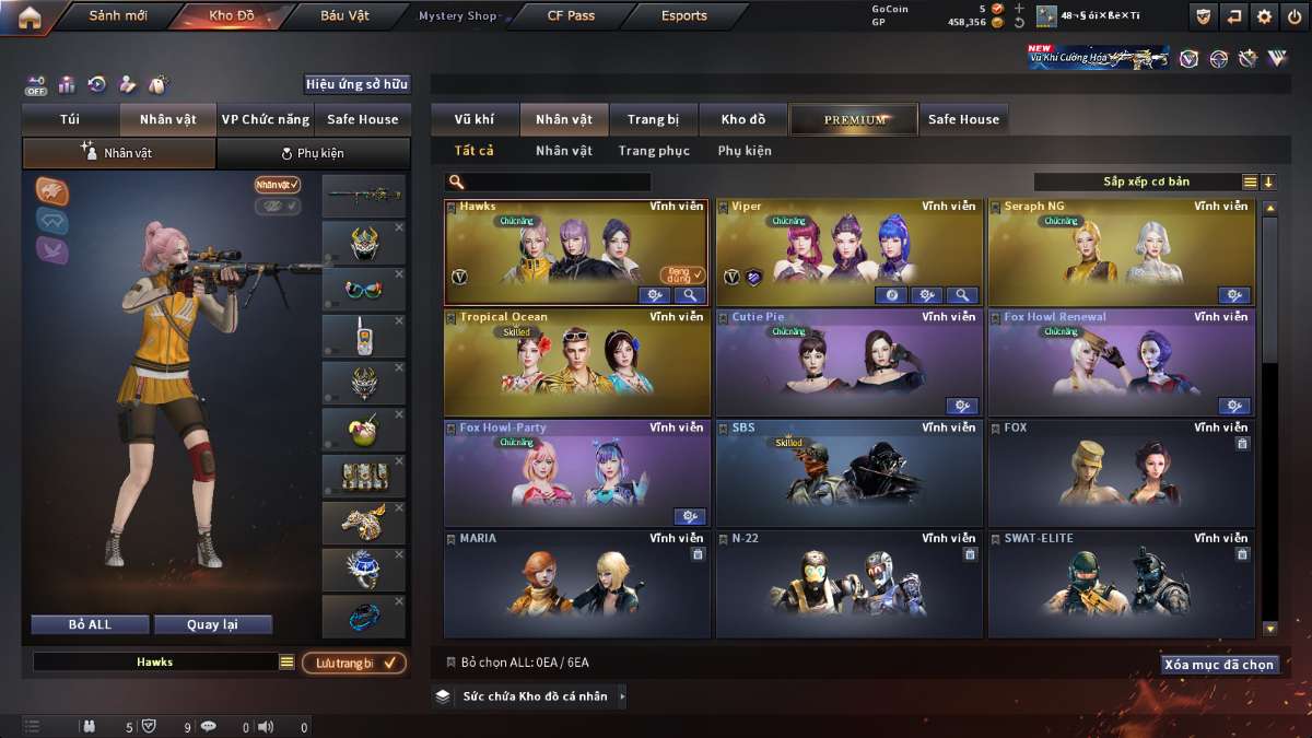 shop acc cf uy tin gia re